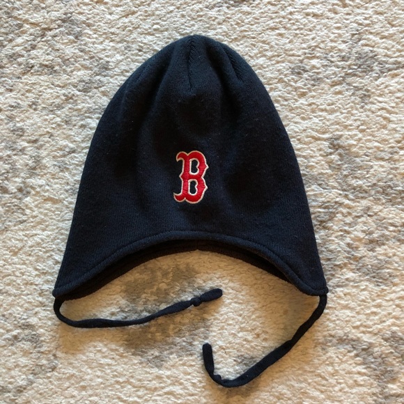 MLB Accessories Blue Knit Boston Red Sox Hat W Ear Flaps Poshmark